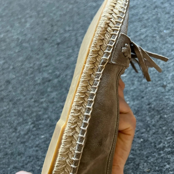 Diane Von Furstenberg Gray Cadah Fringe Espadrilles, size 39 - Picture 5 of 8